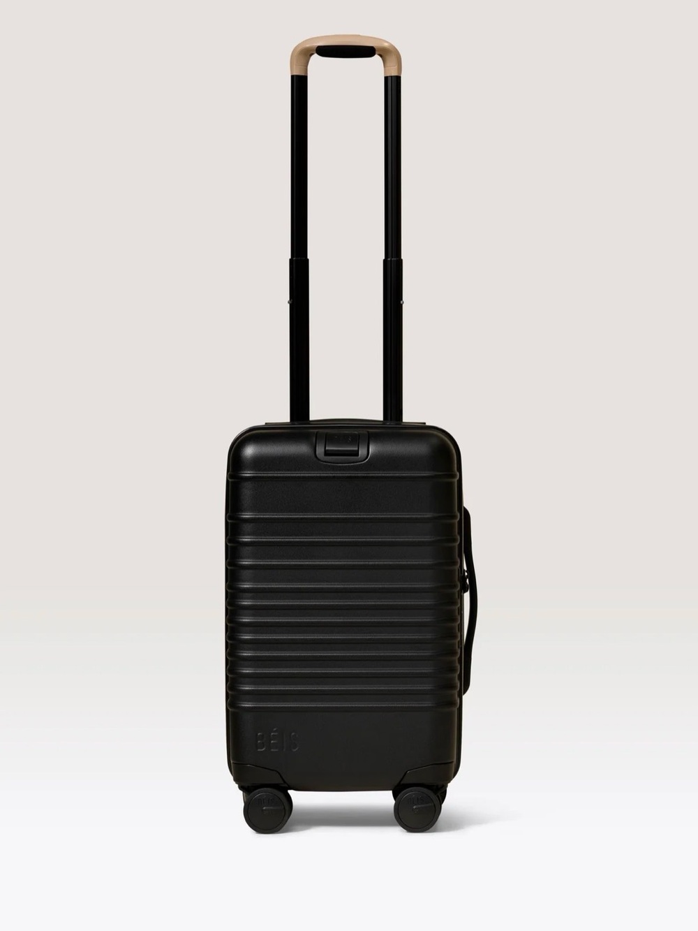 Beis small Black Carry-On Spinner Luggage with Telescoping Handle